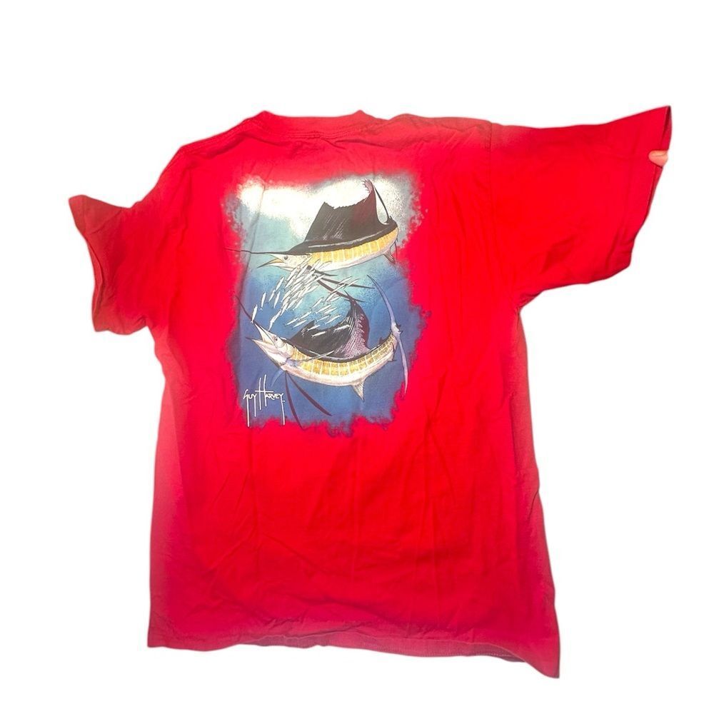 Guy Harvey Sailfish Red Graphic T-Shirt - XL